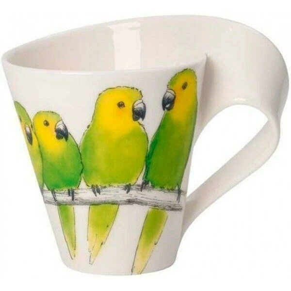 Villeroy & Boch Becher Mit Henkel 0,3 L NewWave Caffè Braunwangensittich 3 Villeroy & Boch Becher Mit Henkel 0,3 L NewWave Caffè Braunwangensittich