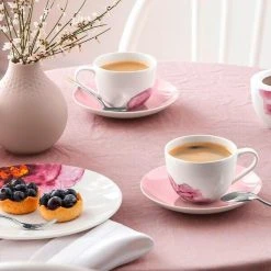 Villeroy & Boch Frühstücksteller Coupe 21 Cm Rose Garden -Villeroy & Boch Shop Kaffee Untertasse rosa Rose Garden 2 600x600 ID334959 5b4e47bce43279a636c4409686123212