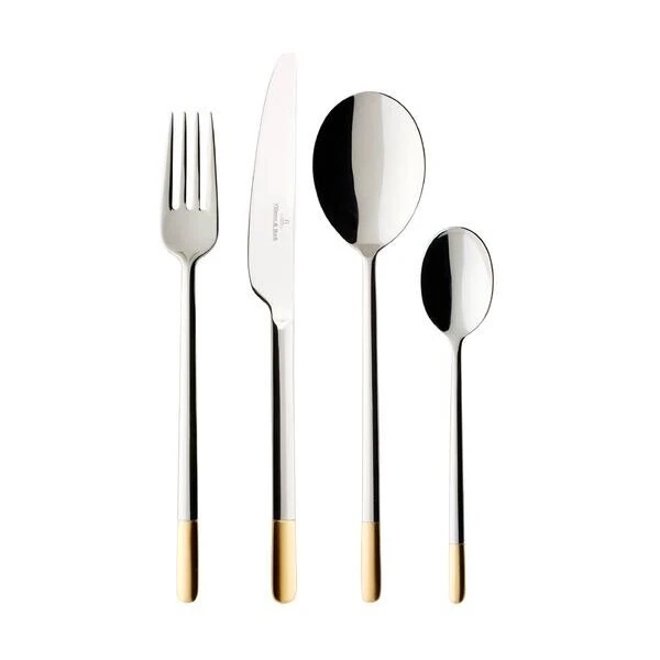 Villeroy & Boch Tafelbesteck 24-tlg. Ella Teilvergoldet 3 Villeroy & Boch Tafelbesteck 24-tlg. Ella Teilvergoldet